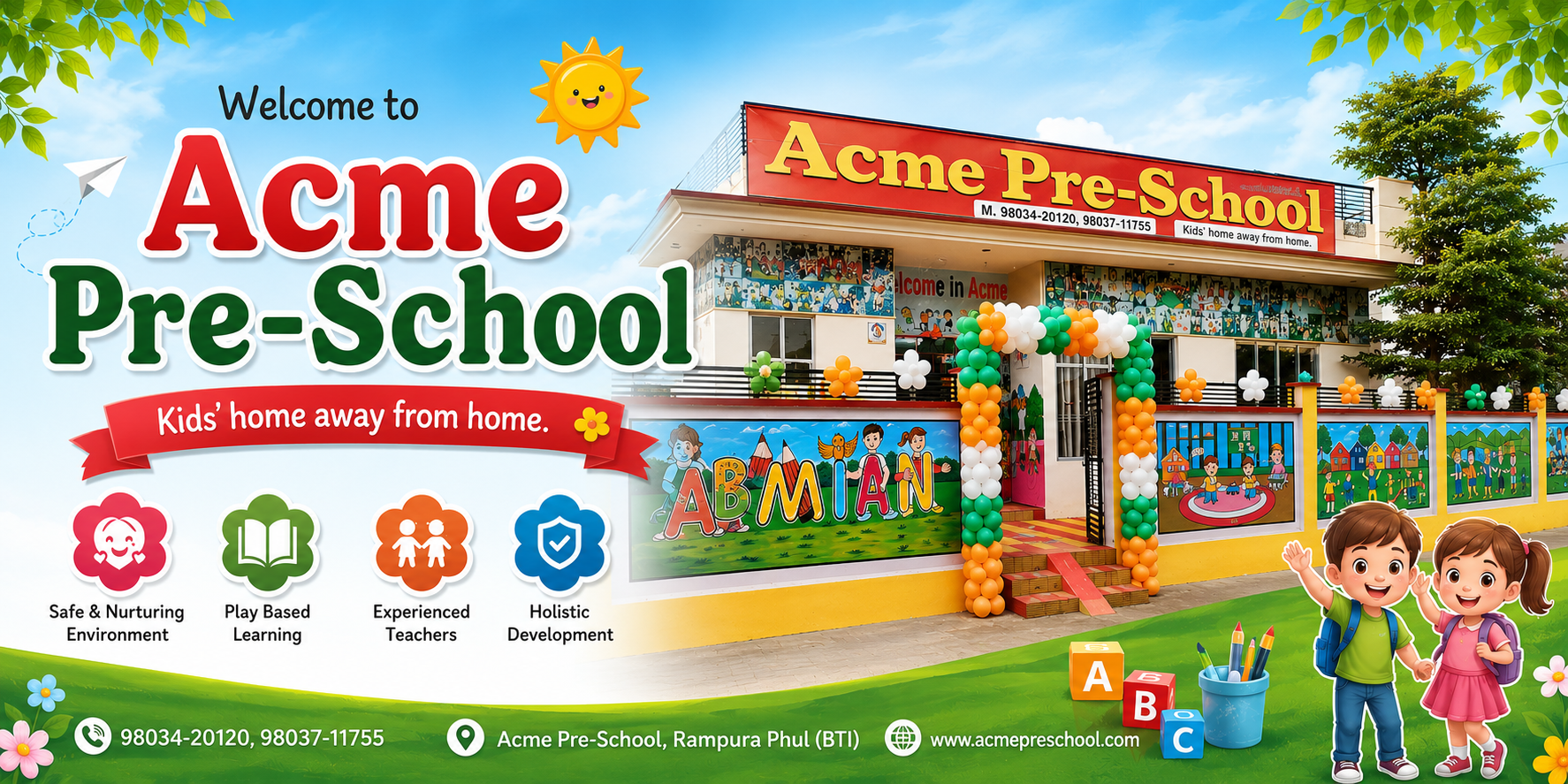 Acme Pre-School Banner